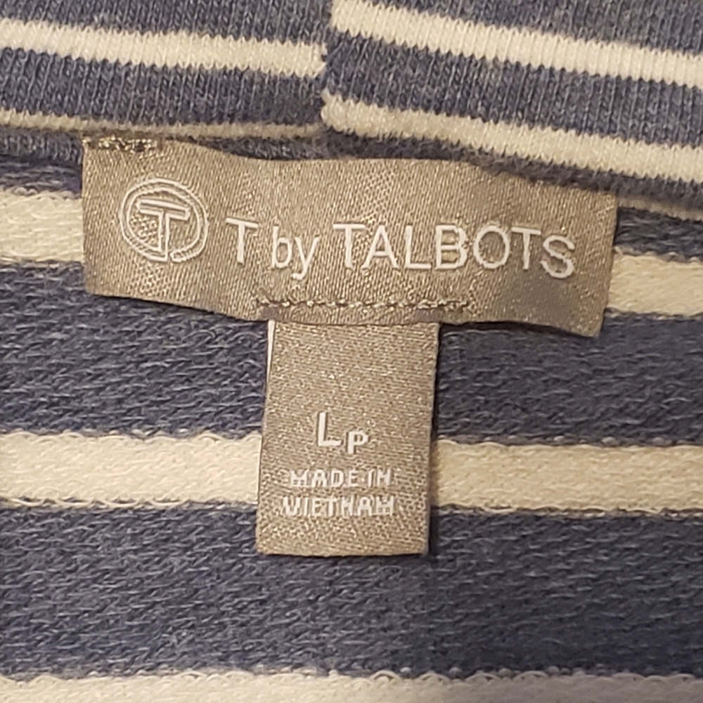 T by Talbots stripes zip up jacket (NWT) - Picture 2 of 6
